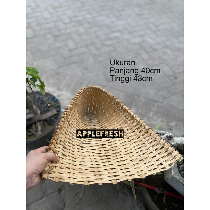 Cikrak bambu|Serok bambu|Tempat sampah bambu