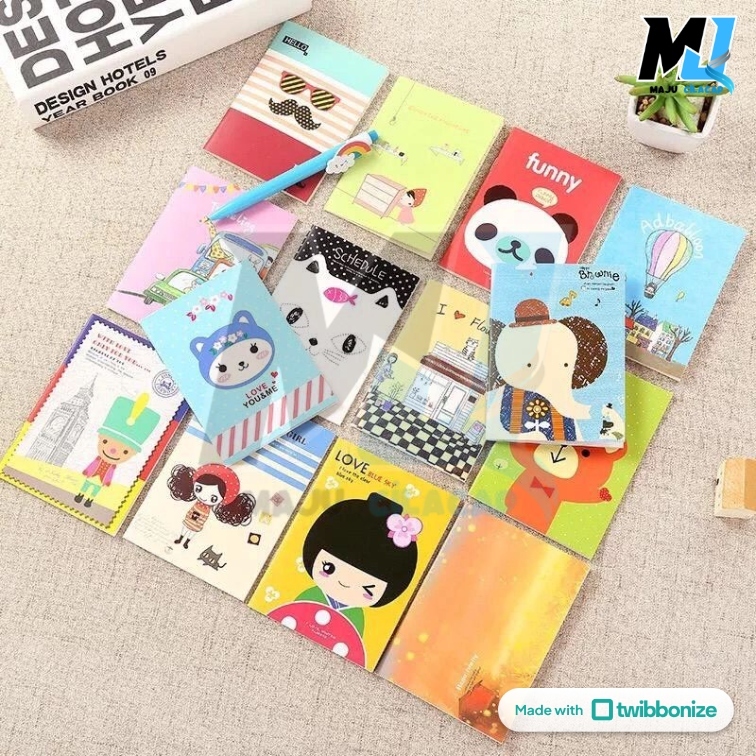 

4M Buku Tulis Mini Note Book Mini Murah Alat tulis sekolah dan kantor
