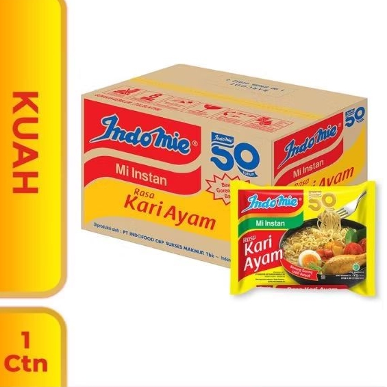 

Indomie Rasa Kari Ayam 1 Dus ISI 40 PCS