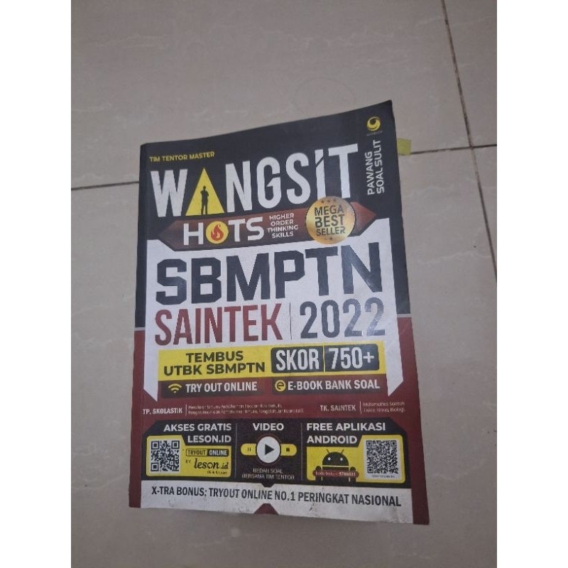 

Buku SBMPTN Saintek Wangsit 2022