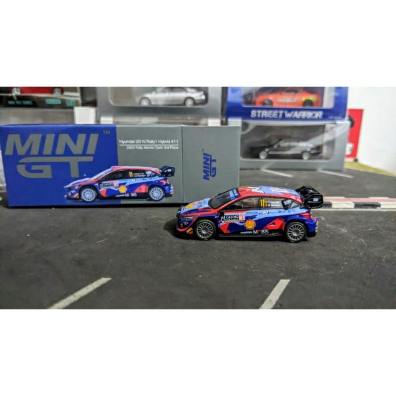 Diecast Mini GT Hyundai i20 Nrally1 Hybrid #11 2023 Rally Monte Carlo 3rd no 710