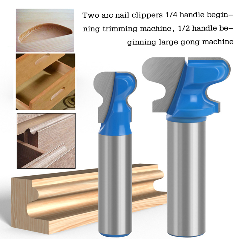Mata Profil Router Double Finger Joint Bit Shank List Meja Lemari Kayu Shank Mata Trimmer Router