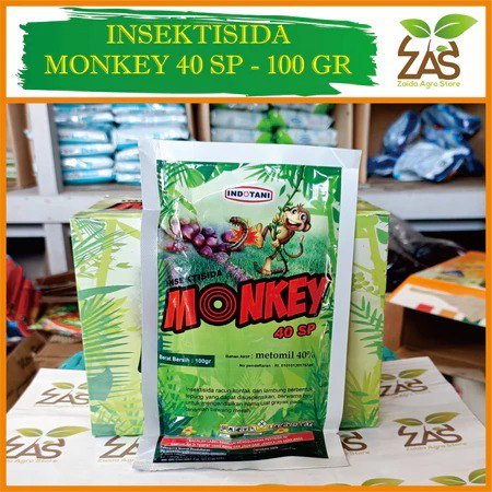 

INSEKTISIDA | MONKEY 40SP | 100 GRAM (METOMIL 40%) Setara Lannate Biru / Dangke / Fullerton