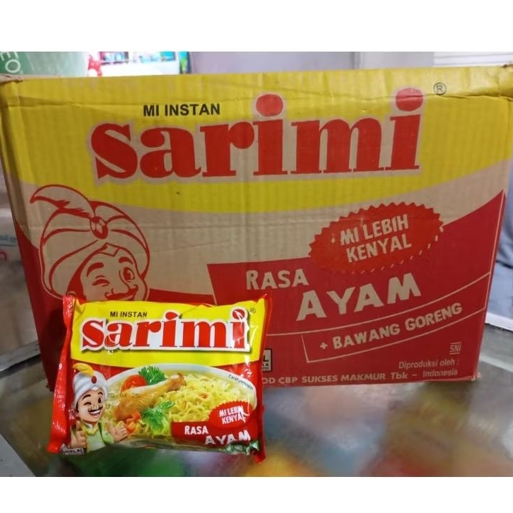 

Sarimi rasa Ayam bawang 1 dus isi 40pcs || Mie Instan Sarimi merah
