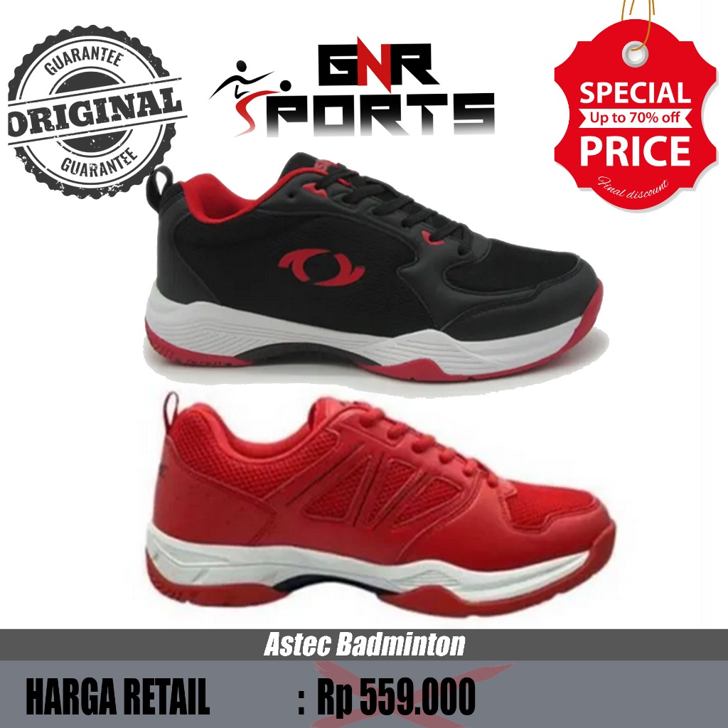 Sepatu ASTEC Badminton ( CEK VARIASI ) Shoes Original 100%