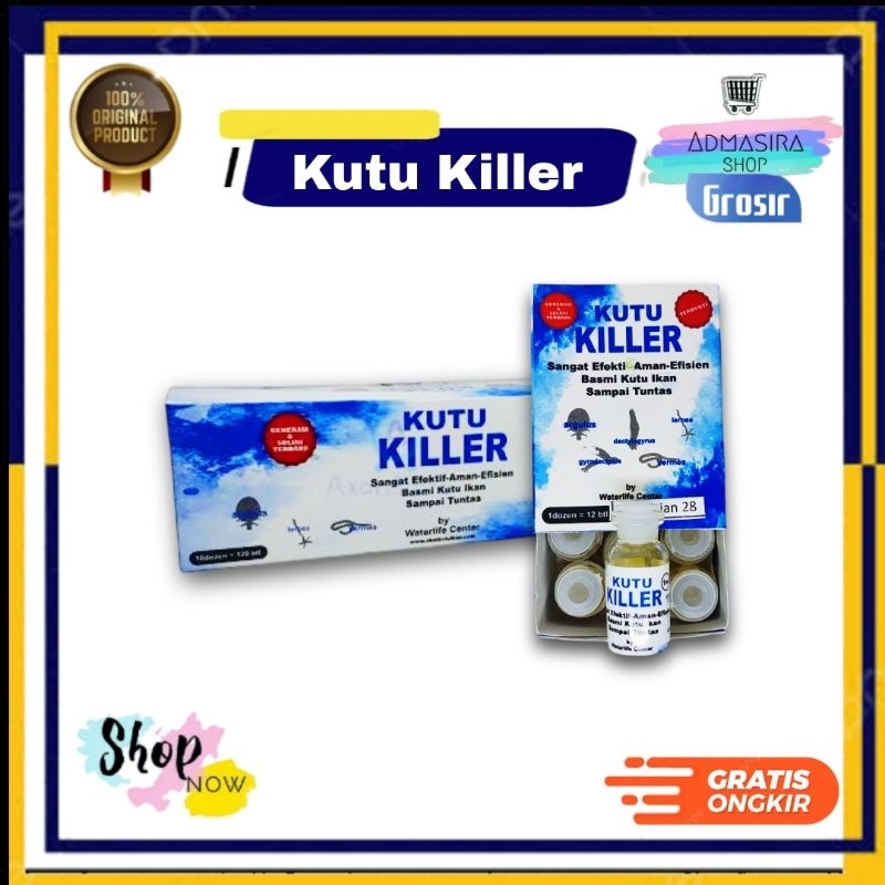 KUTU KILLER Obat Ikan Pembasmi Kutu Ikan Hias Koi Arwana