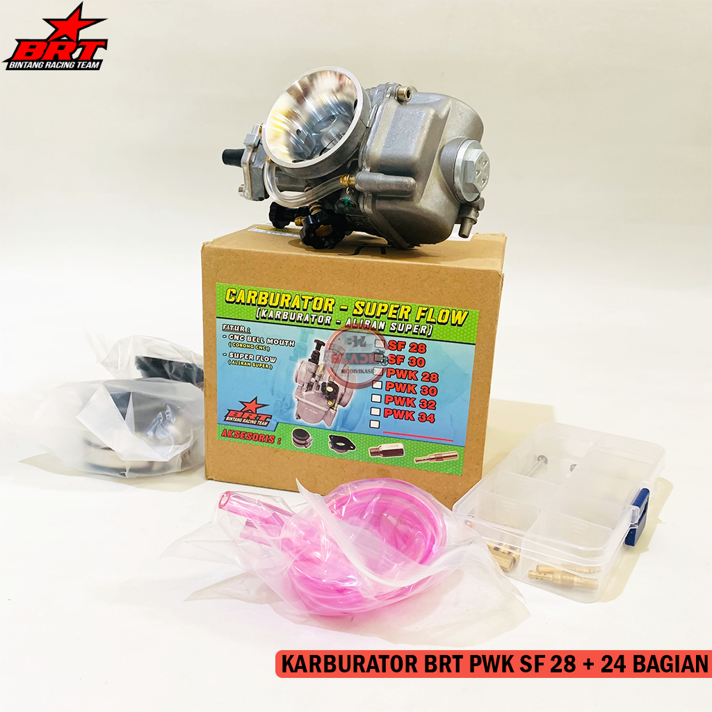 Karburator BRT GEN 2 SF PWK 28 + 24 Bagian / Karbu BRT Super Flow Pwk 28 Carburator