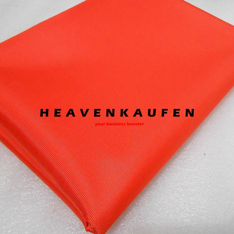 KODE D92T Bahan Kain Tas Cordura Nilon Glossy Orange Meteran