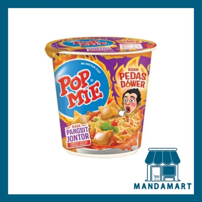 

Pop Mie Kuah Pedas Dower Pangsit Jontor 75 g - Mandamart