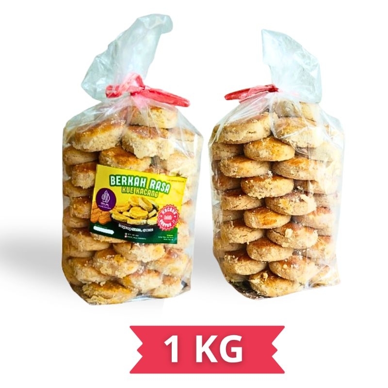 

Kue Kacang Kualitas Premium 1 kg - Lumer Dimulut Berasa Banget Kacangnya - Kue Kering Lebaran - Peanuts Cookies Kue Kering