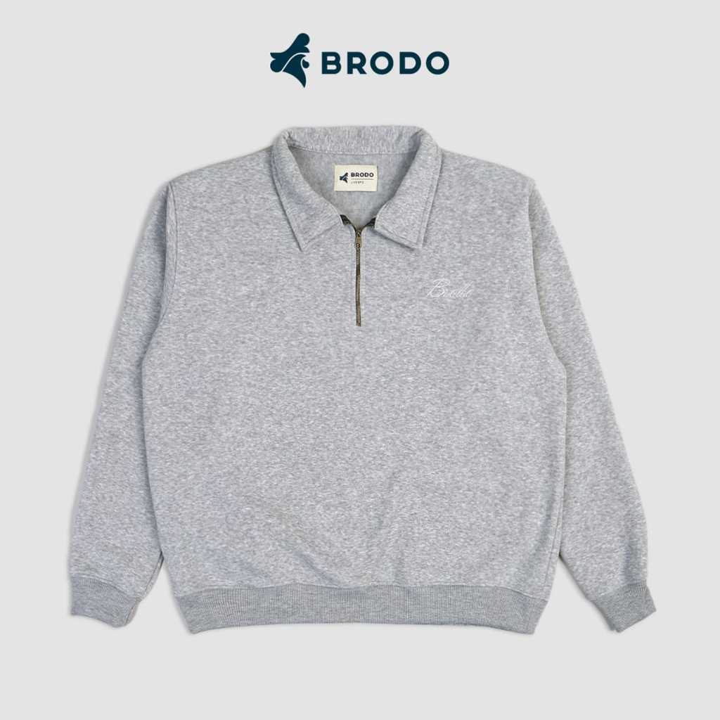 BRODO - Brodo Halfzip Casual Misty Grey