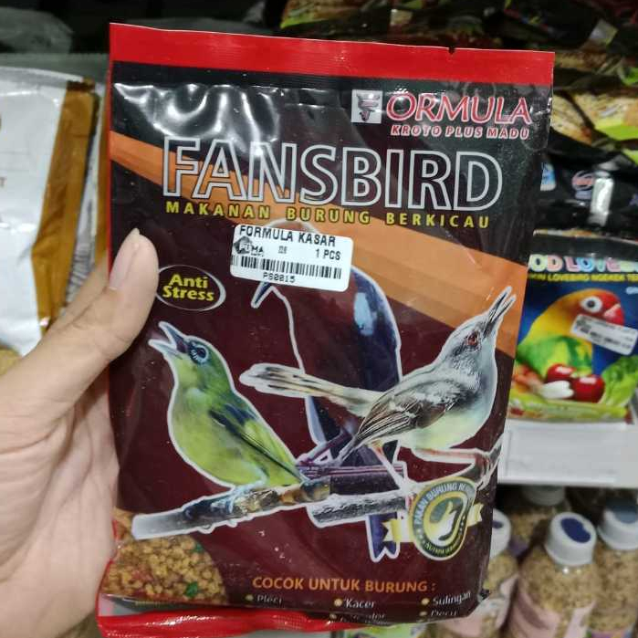 formula kasar halus fansbird voer pakan burung plus madu voer burung