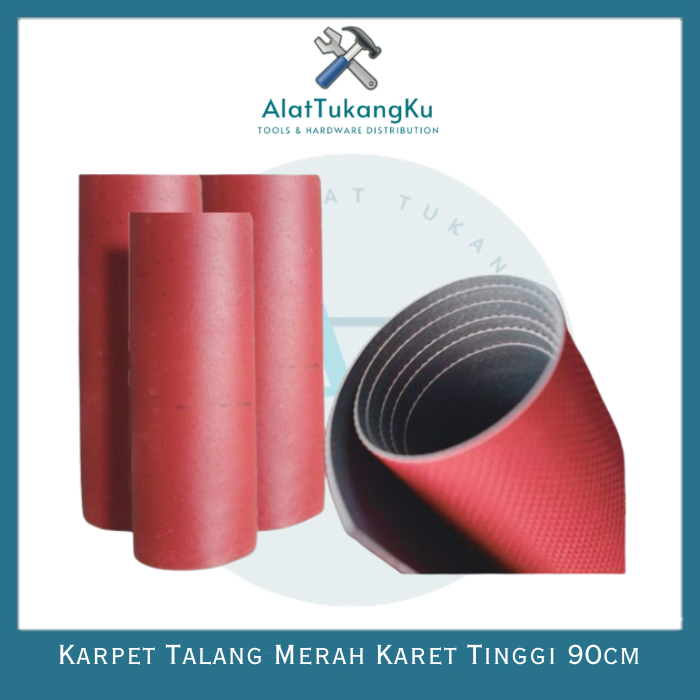 Talang Karet Talang Air Talang Karpet Merah Tinggi 55cm tinggi 110cm cm Tebal 1mm merah hitam per me
