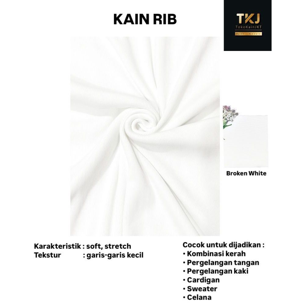 Kain Rib / Bahan Rib / Rib Kombinasi / RIB Knitting / Kaos Rib / Kain Rib Murah / Rib Murah / Rib Ma