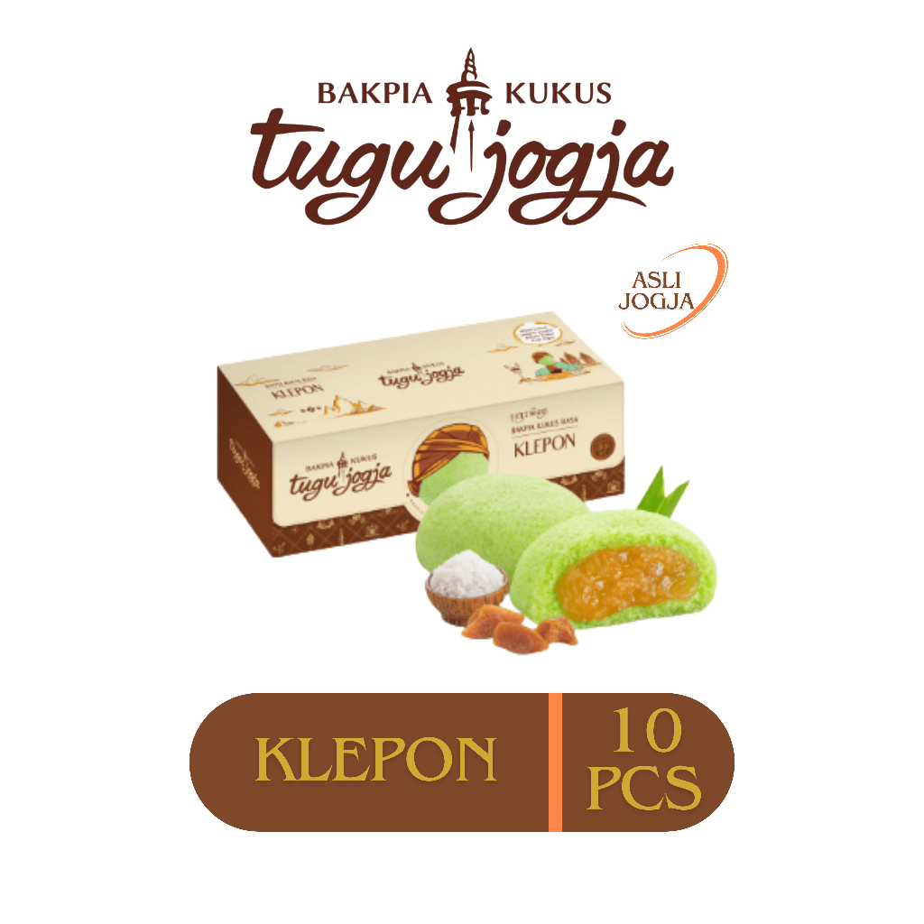 

Bakpia Kukus Tugu Jogja Travel Pack Isi 10 Rasa Klepon