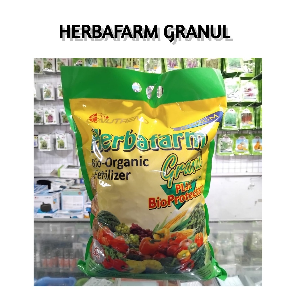 Herbafarm Granul 5kg Pupuk Bio Organik Padat Nutrend Tanaman Pertanian