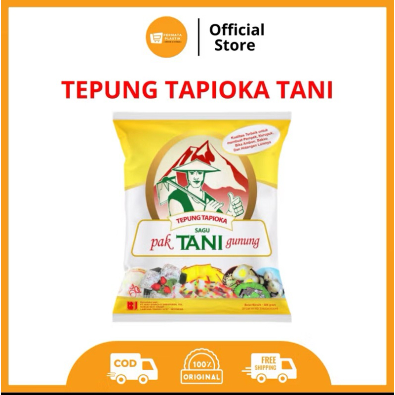 

Tepung Tapioka Kanji Cap Pak Tani Gunung 500gr