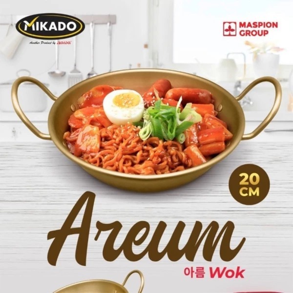 Maspion Wajan Stainless Steel Tebal Anti Karat / Wajan Wok Maspion Anti Lengket 20 24 Penggorengan