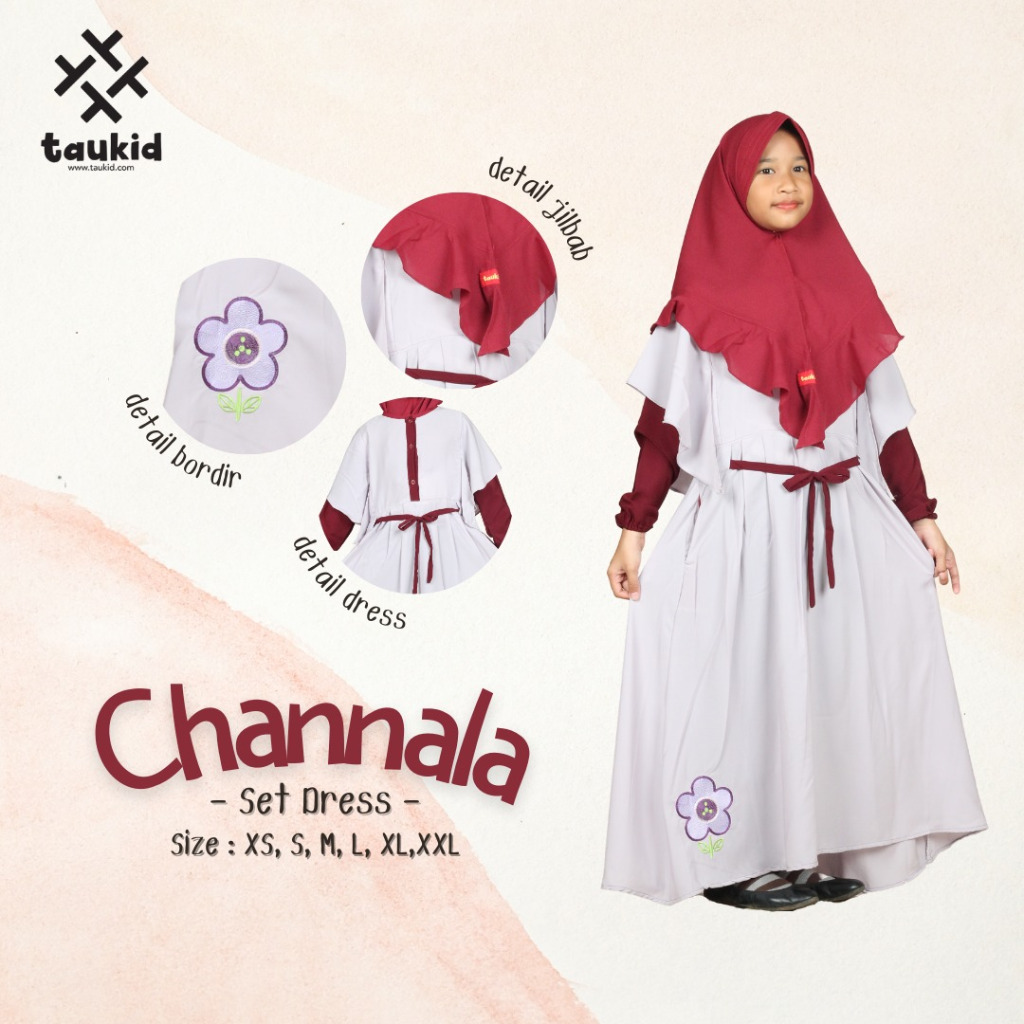gamis anak/set dress anak Taukid
