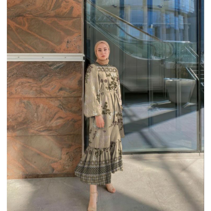 KAIN RAYON ZARA TWILL MOTIF BUNGA DOUBLE BORDER GROSIR ( BAHAN HOMEDRESS ) D#76710 - DEATEXTILE