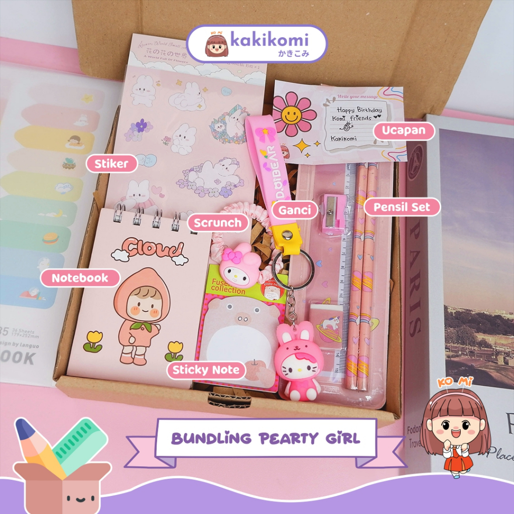 

Paket Stationery Hampers Ulang Tahun Cewek Paket Alat Tulis Lucu Set Alat Tulis 6 in 1