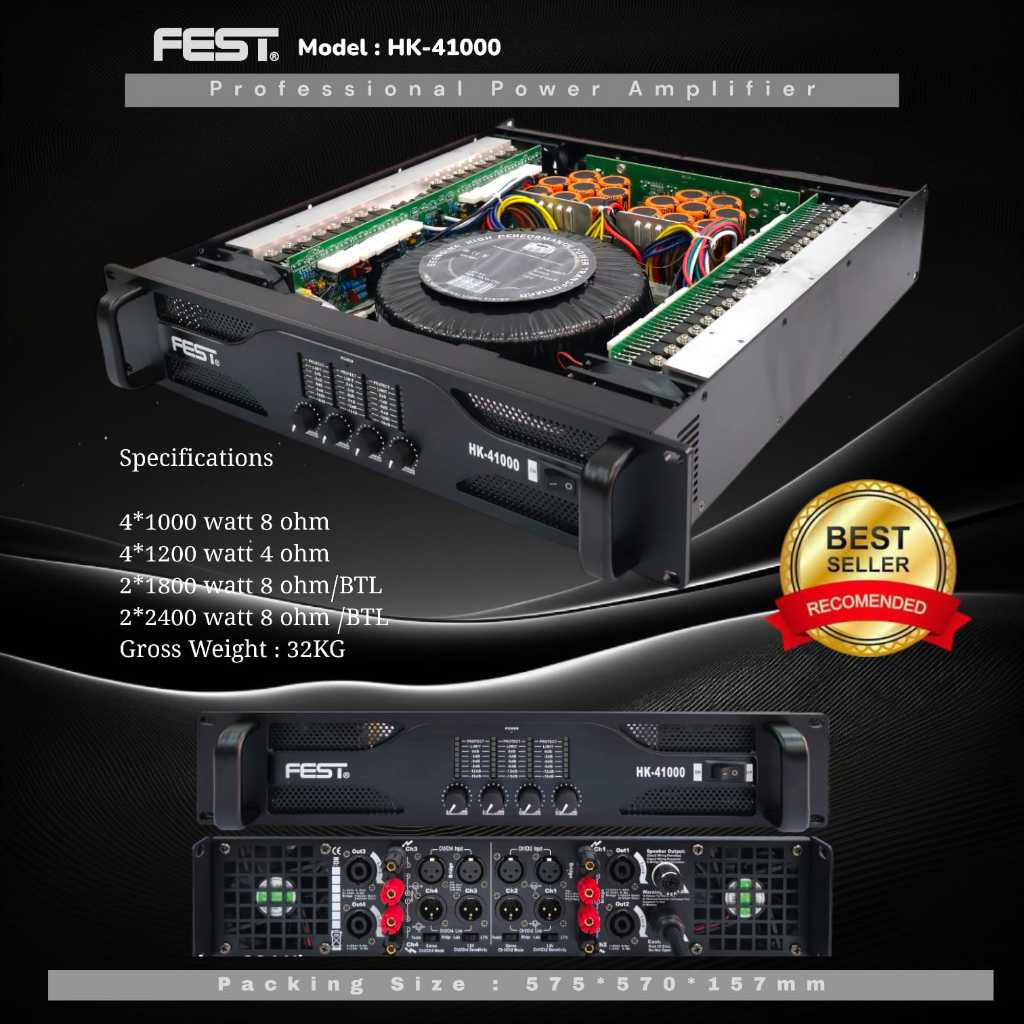 POWER AMPLIFIER FEST HK 41000 ORIGINAL FEST