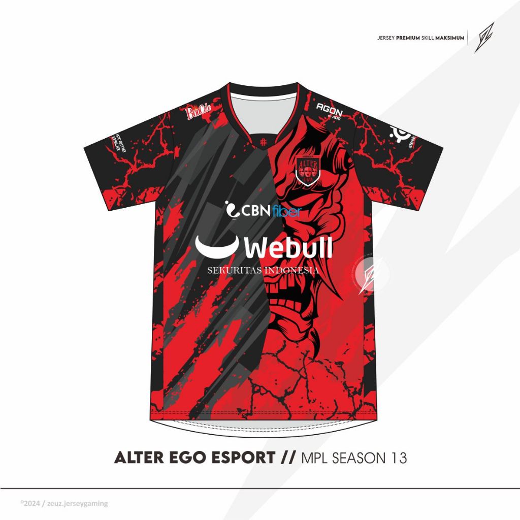JERSEY GAMING ALTER EGO ESPORT 2024 MPL SEASON 13 | FREE NICKNAME