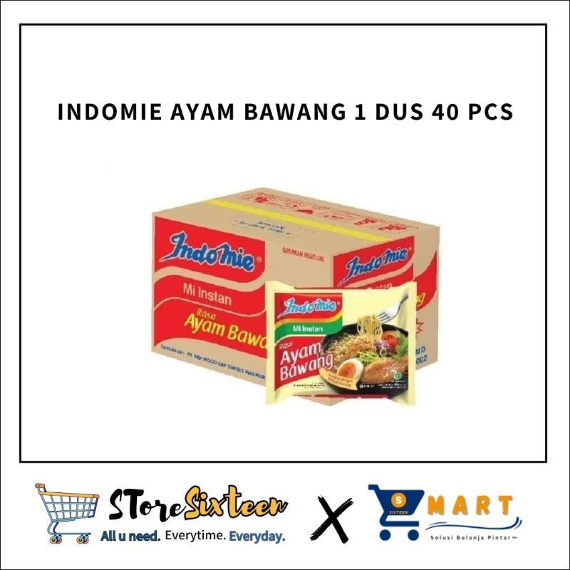 

Indomie Rasa Ayam Bawang 1 Dus 1 Karton isi 40 Pcs
