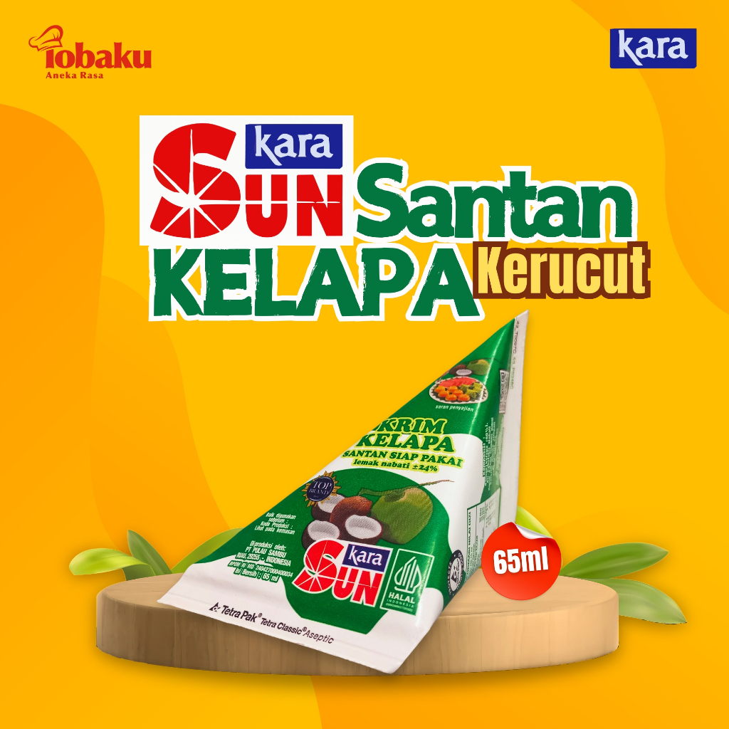 

SUN KARA Santan Kelapa Cair Instan Kerucut Siap Pakai 65ml - Coconut _