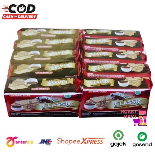 

[ HOKKY ] Khong Guan Grand Classic Chocolate Cream Wafer Renceng Isi 10 x 18gr Wafer Krim Cokelat Khongguan Snack Cemilan Anak Halal