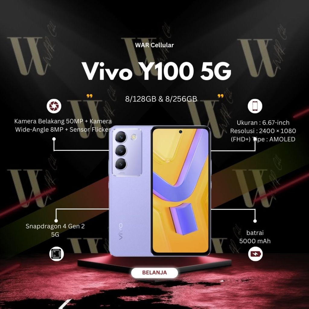Vivo Y100 5G 8/128GB & 8/256GB