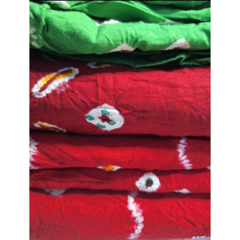 Kain Batik Jumputan Solo dengan Selendang