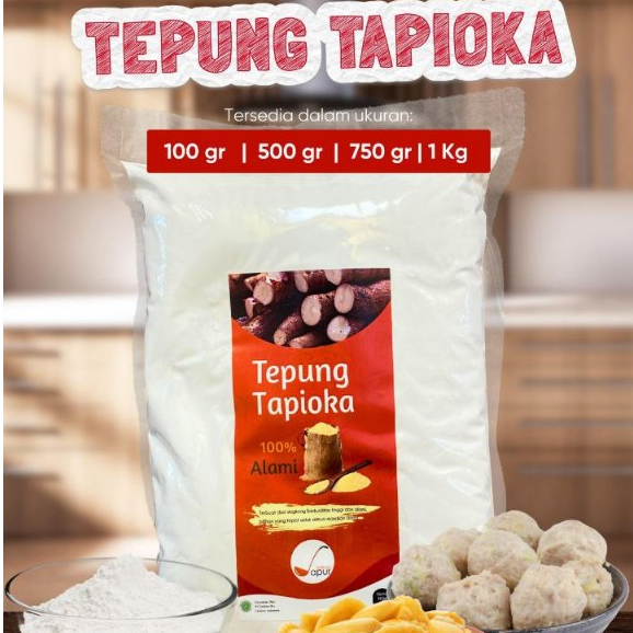 Tepung Tapioka 100gr / Sari Pati Singkong / Tepung Tapioka Asli - Bahan Dapur