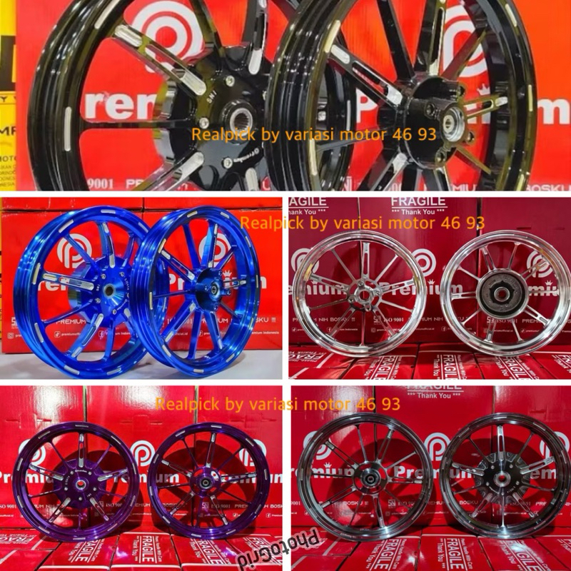 VELG PELEK PALANG 10 P10 MIO M3 / XEON / FINO125 RING 14x160/ 14x185 ORIGINAL PREMIUM