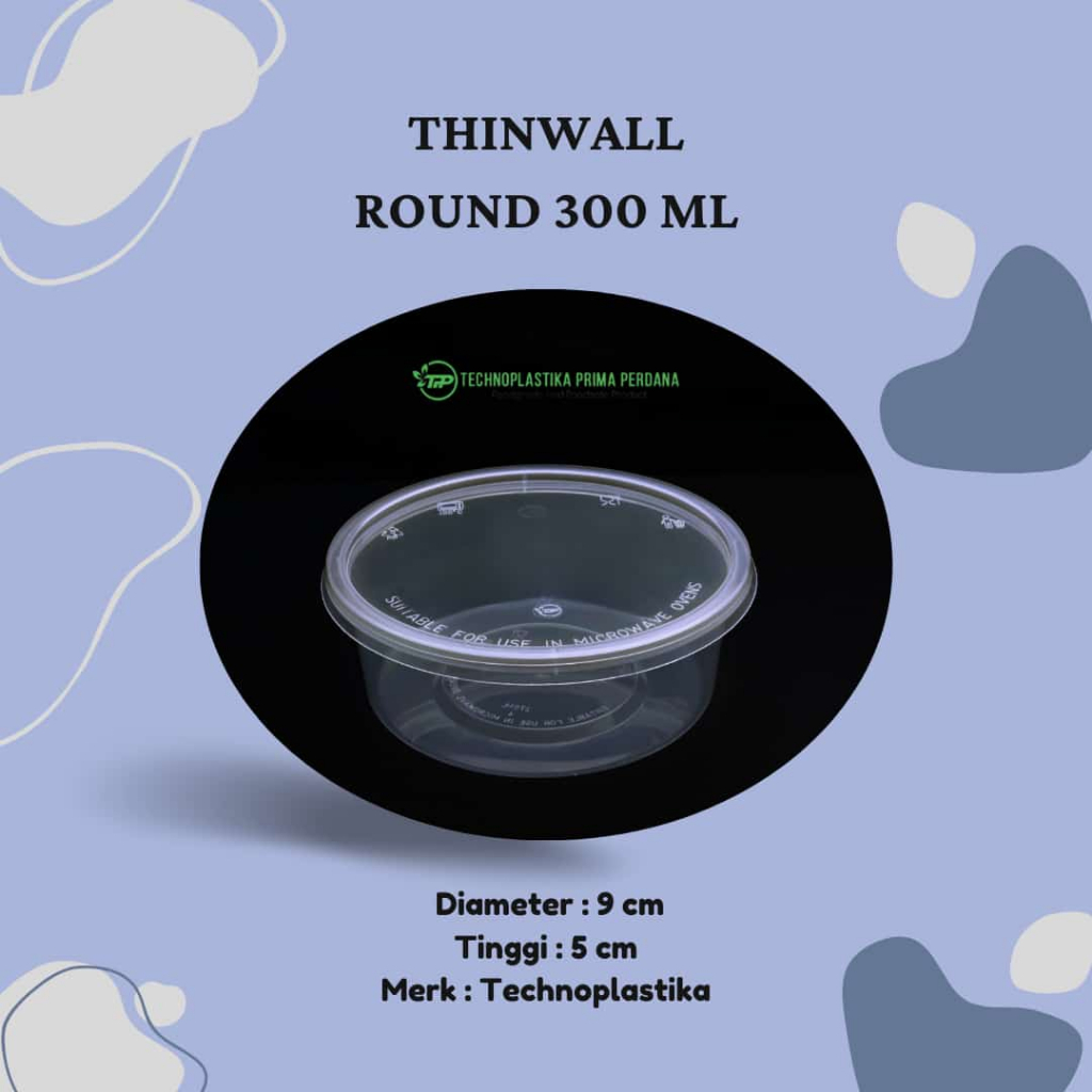 Thinwall Round 300 ml Technoplastika | Thinwall Round 300 ml Murah | Thinwall Round 300 ml TPP
