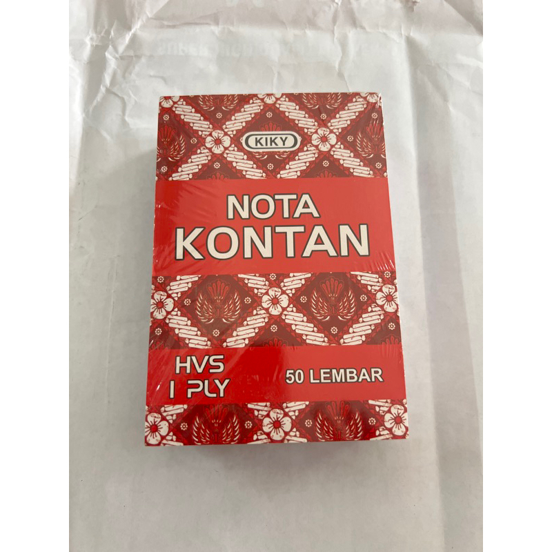 

NOTA KONTAN 1 PLY KECIL , NOTA KIKY ISI 50 LEMBAR