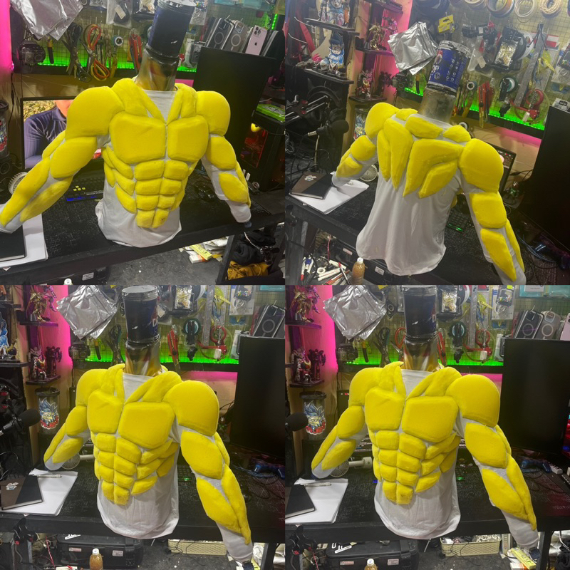 otot palsu cosplay lebih bulky /full dan tebal