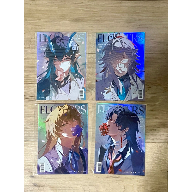 RB HONKAI STAR RAIL JINGYUAN BLADE DANHENG LUOCHA POLAROID POSTCARD ARTPRINT VER FLOWERS Honkai