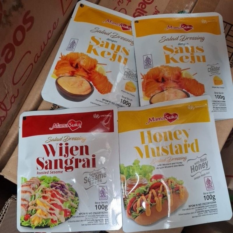 

DRESSING Saus Keju Wijen Sangrai honey mustard 100gr mamasuk