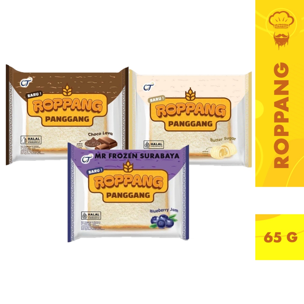 

Roppang Roti Panggang Aneka Rasa Coklat Blueberry Sugar 65gr