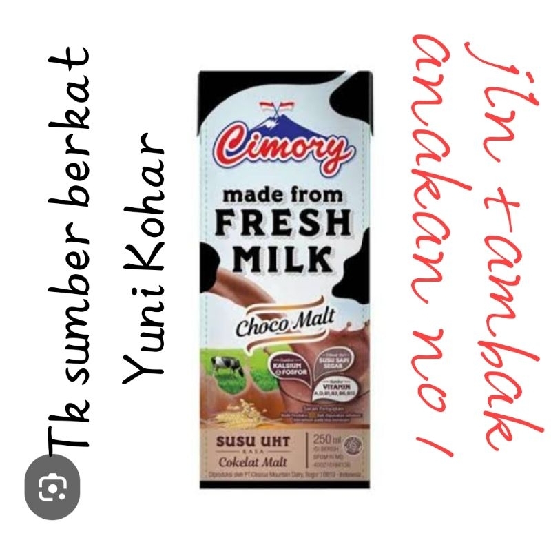

cimory uht milk 250 ml isi 24