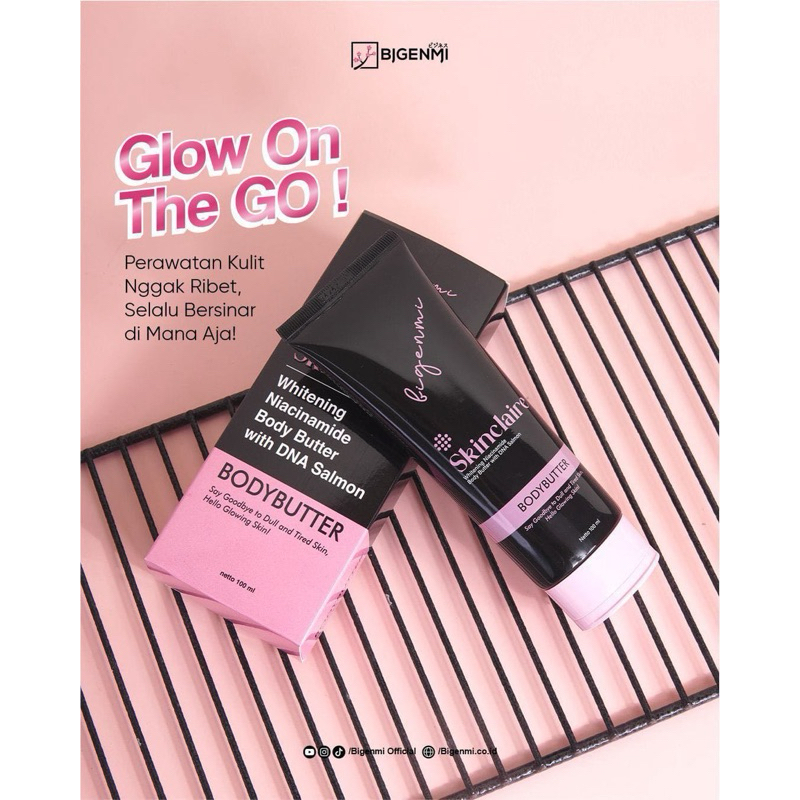 [NEW PACKAGING] Skinclaire DNA SALMON Body Butter Mencerahkan Melembabkan Badan Niacinamide Body Lot