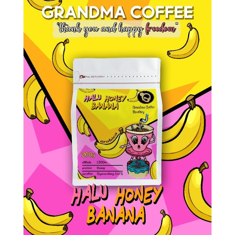 

Kopi Arabika Halu Honey Banana