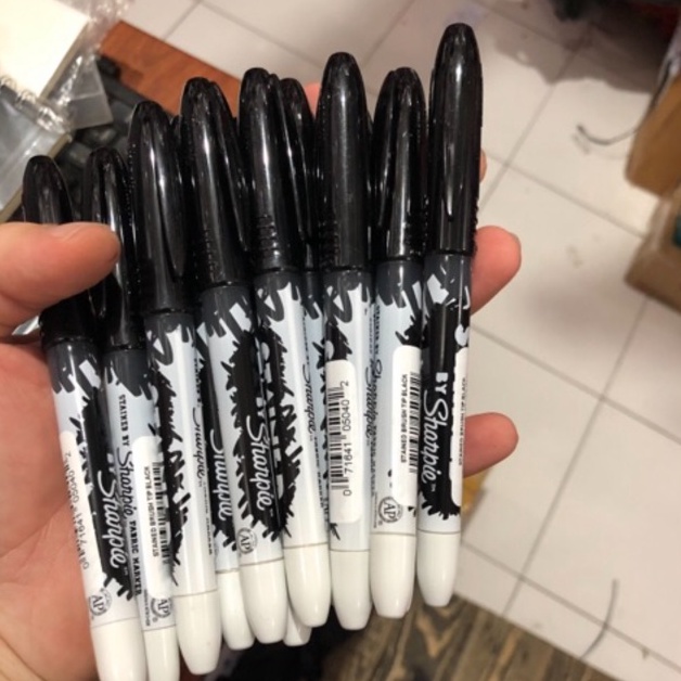 

KODE V6B sharpie stained hitam penebal crayon mei 223 import usa satuan