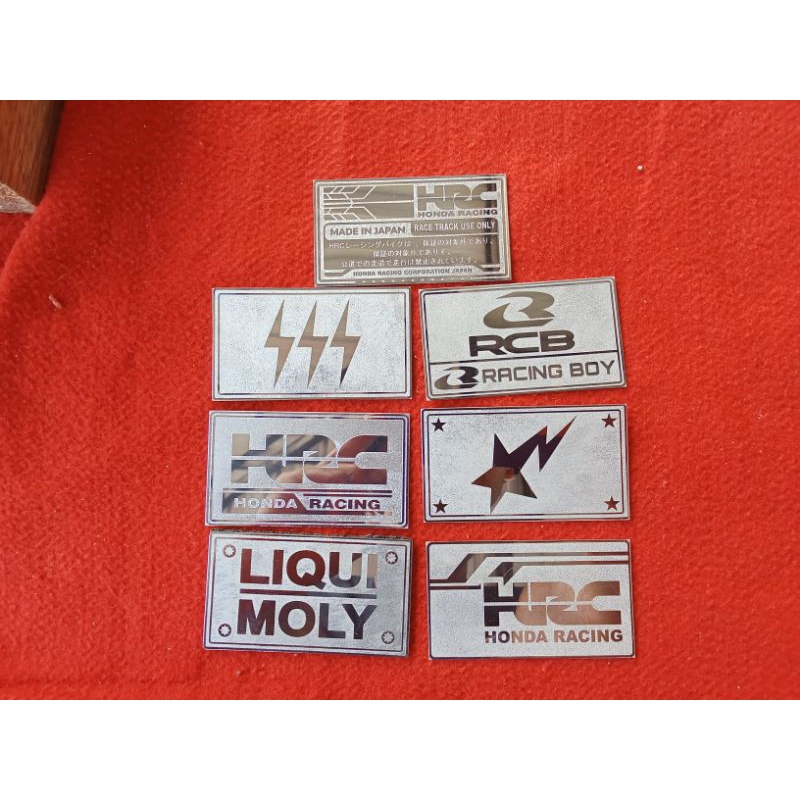 

Label plate custom otomotif.