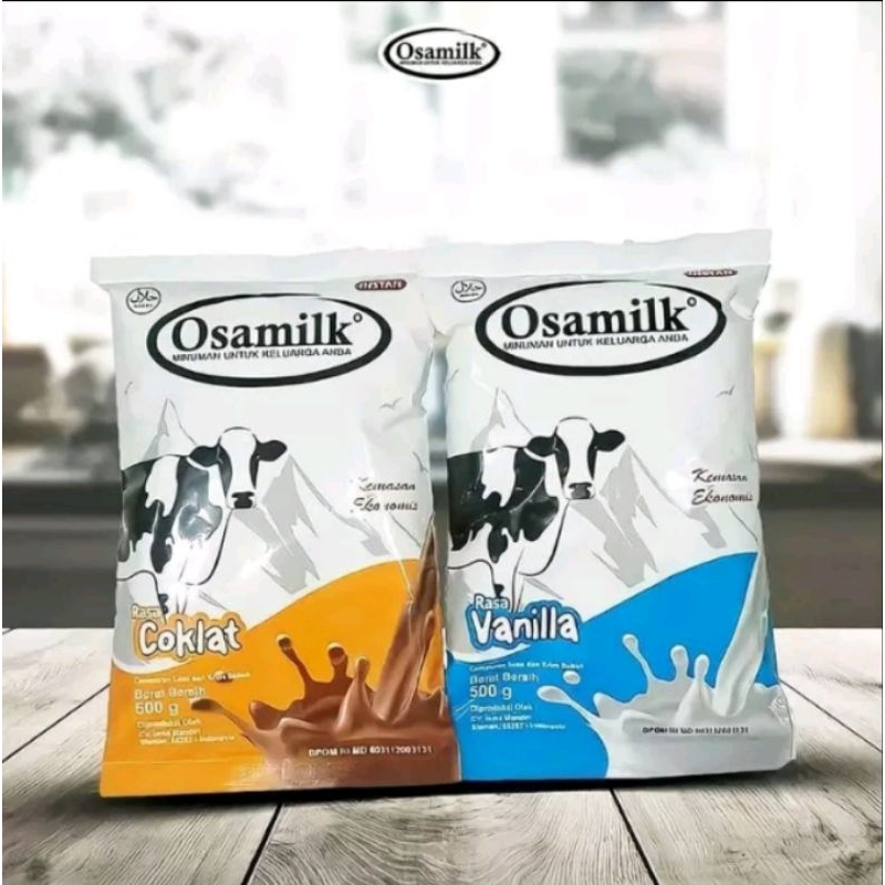 

OSAMILK 500GR - Rasa Vanila dan Coklat - Susu Bubuk Sapi