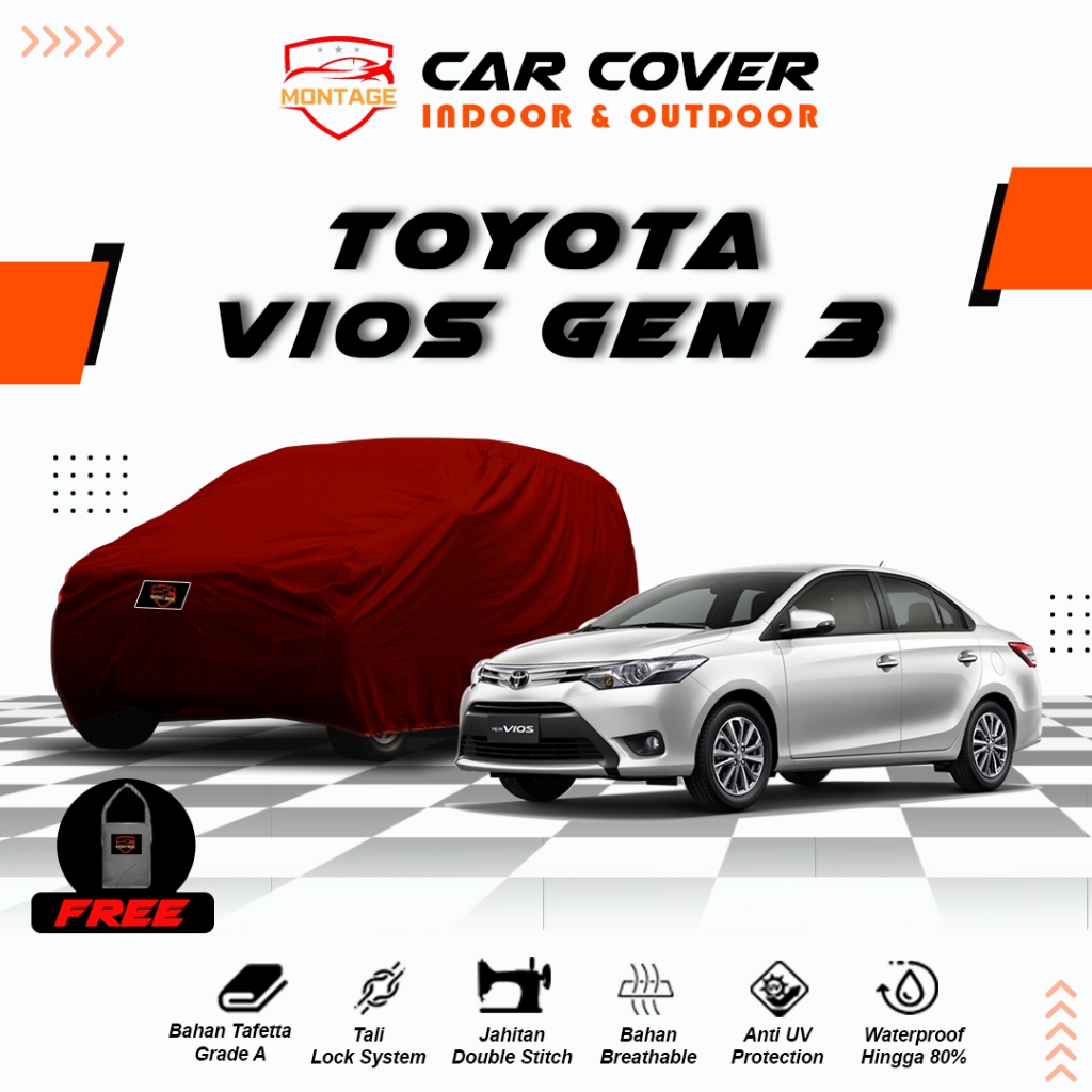 Body Cover Mobil Sedan Vios Limo / Sarung Mobil Vios Gen 3 / Penutup Selimut Mobil Toyota Vios Gen 3