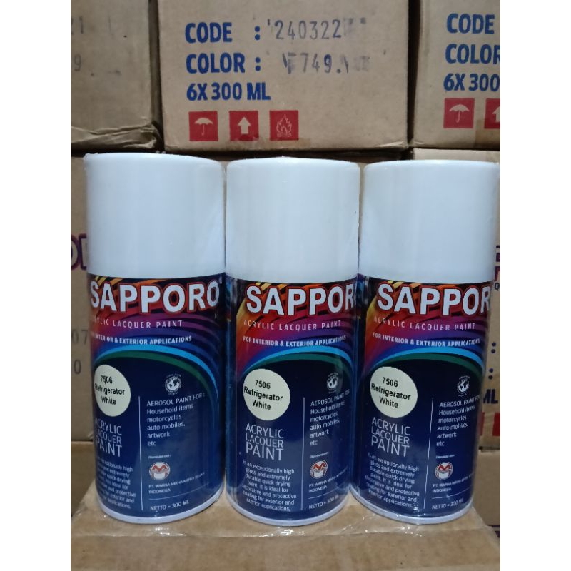 Pilok  Pilox Sapporo 300ml saporo 300ML SAPORO spray 300ml 7506 REFRIGERATOR WHITE