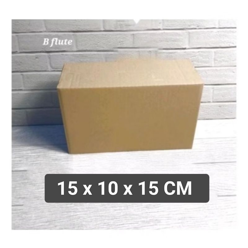 

Kardus box Ukuran 15x10x15 cm single wall polos