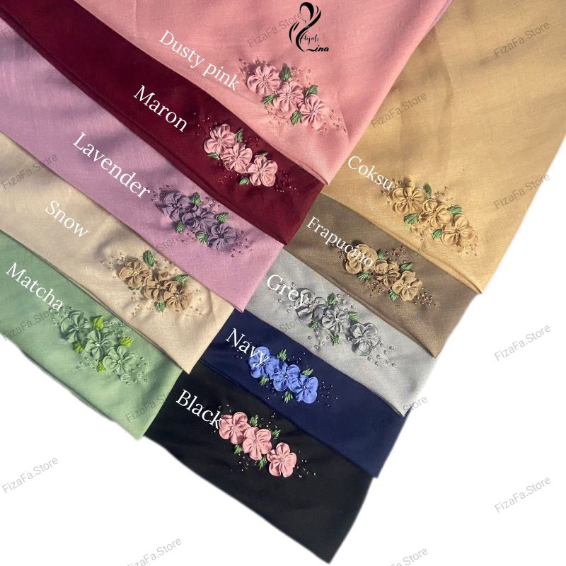 JILBAB VOAL PAYET PREMIUM >>> SEGI EMPAT CANTIK ELEGANT MURAH MERIAH